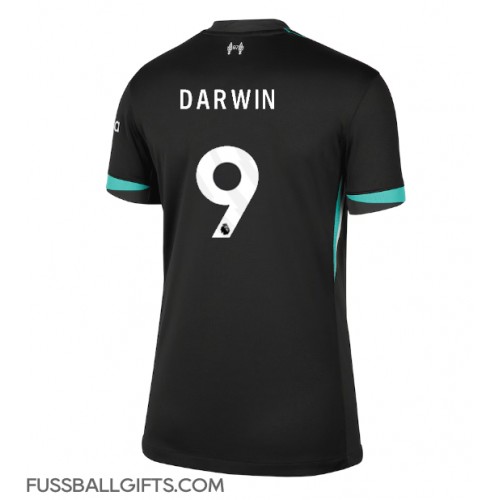 Liverpool Darwin Nunez #9 Fußballbekleidung Auswärtstrikot Damen 2024-25 Kurzarm